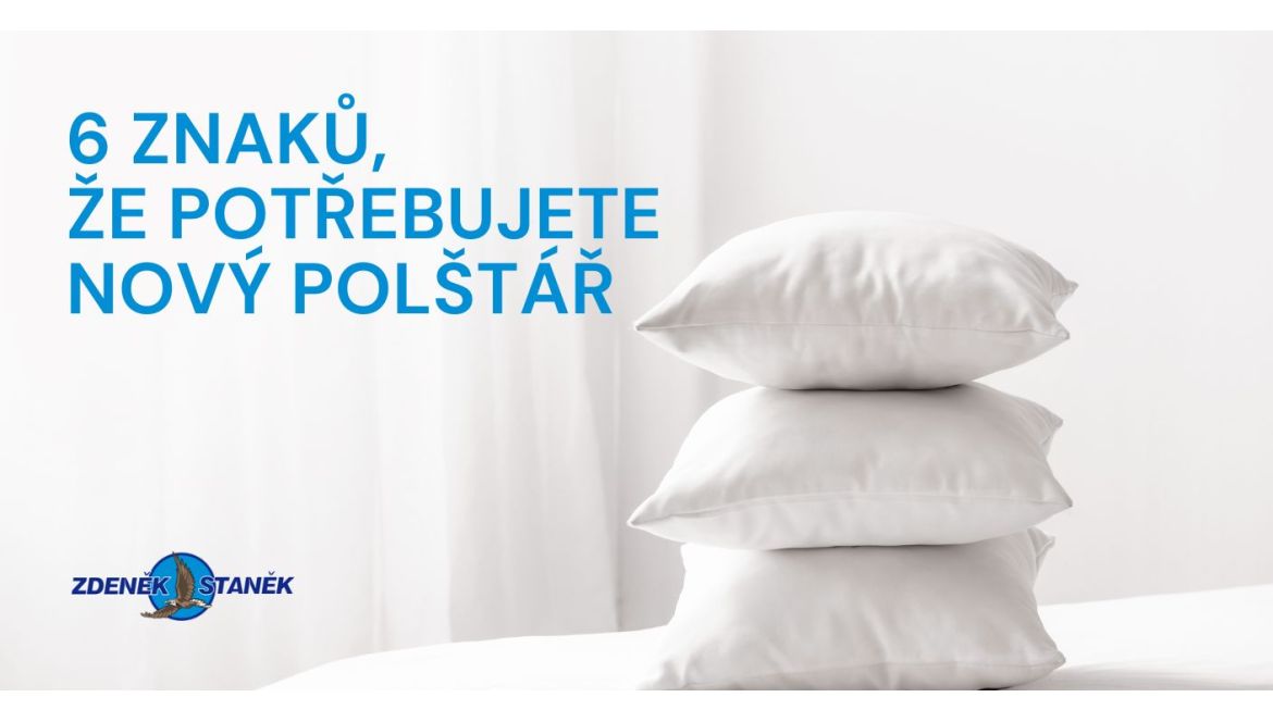 6 znaků, že potřebujete nový polštář